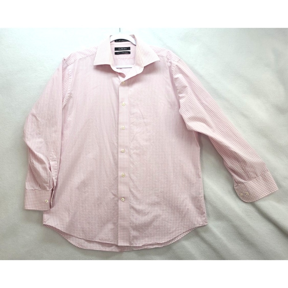 Saks Fifrh Avenue Mens Long Sleeve Button Up‎ Slim Fit 16½ 32